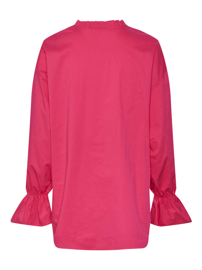 PCESSI flæse skjorte- Pink Yarrow