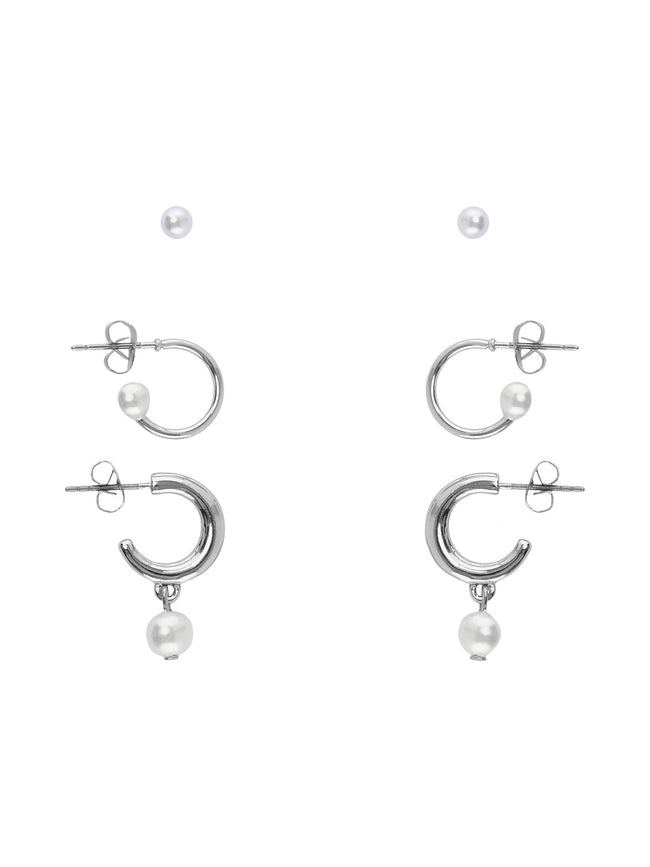 PCJAVIMA Earrings - Silver Colour