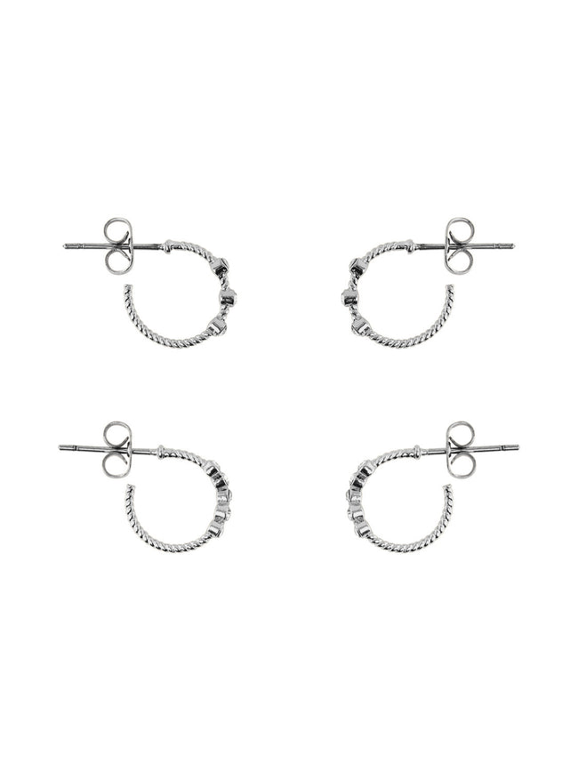 PCJAKKA Earrings - silver colour
