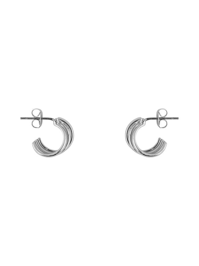 PCLUMIS Earrings - silver colour