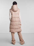 PCBEE Long vest Outerwear - Silver Mink