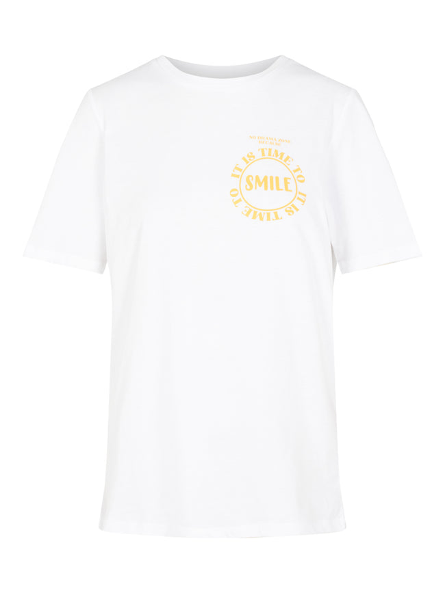PCSMILA T-Shirt - Bright White