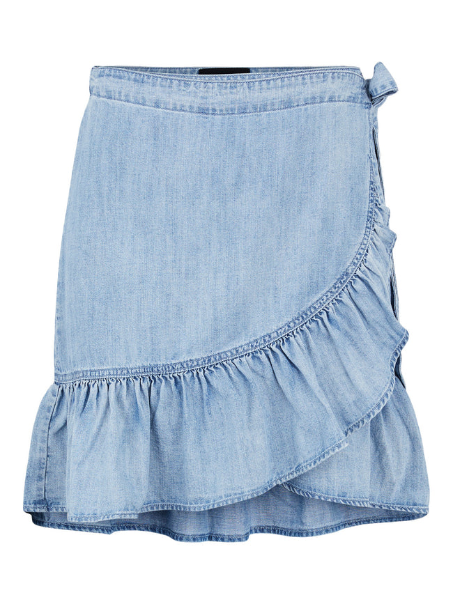 PCTYRA Skirt - light blue denim