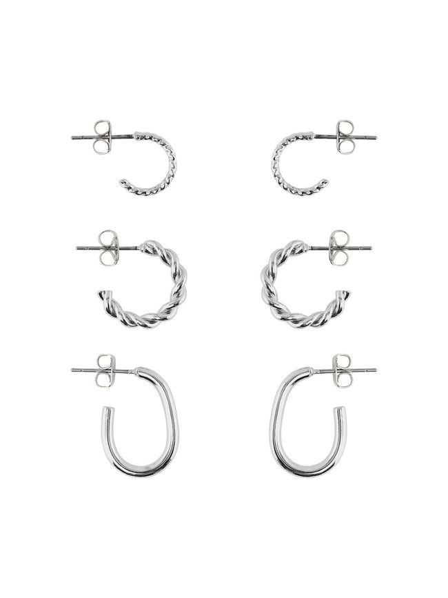 PCDUMBO Earrings - silver colour